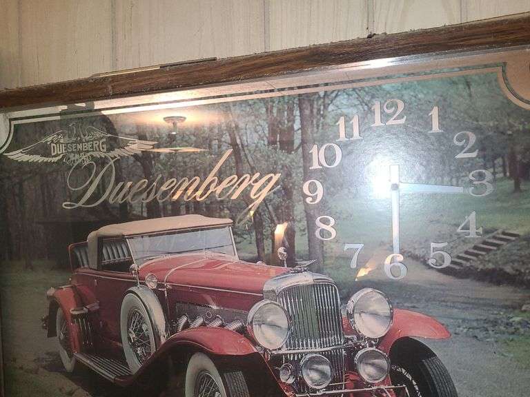 1935 Duesenberg Car Clock