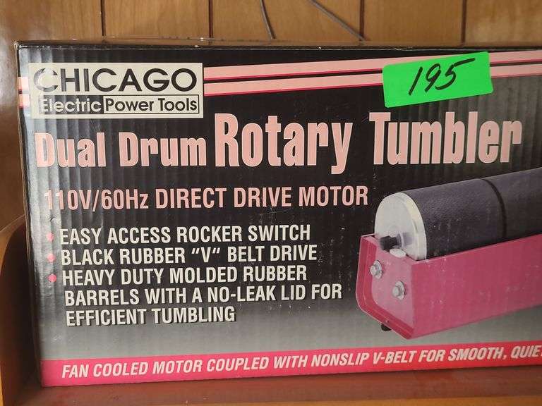 Dual Drum Rotary Tumbler New In Box