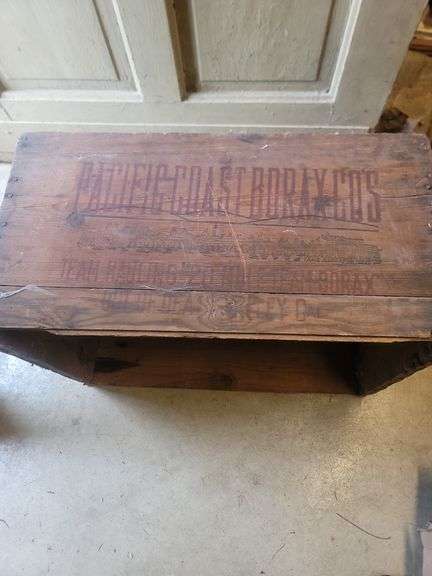 Pacific Coast Borax Company Vintage Shipping Crate