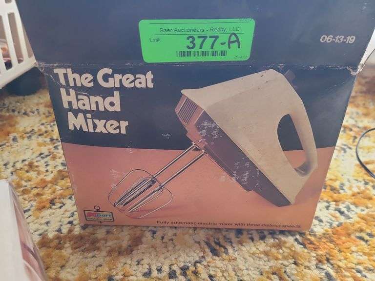 Burger Machine, Iron, Toaster, And Hand Mixer