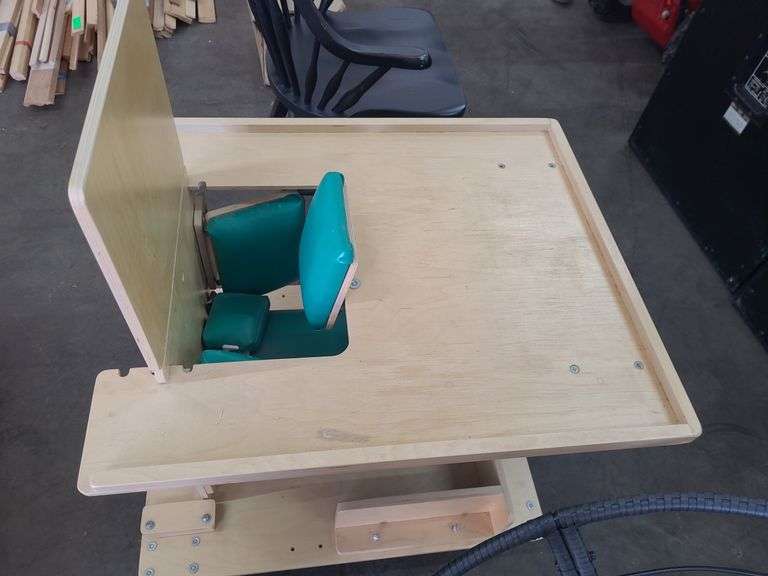 Disabled Children's Wooden Chair On Casters