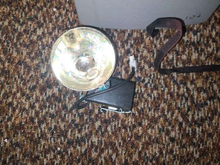 Polaroid Camera, Flash, And Case