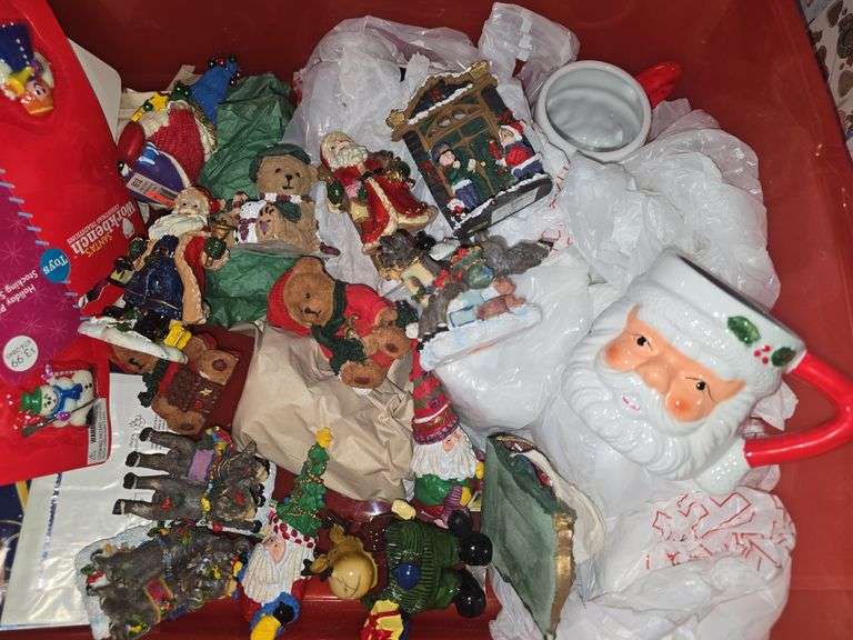 Tote Of Christmas Decor