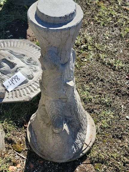 Possible Jesus relief sculpture In Concrete With Base