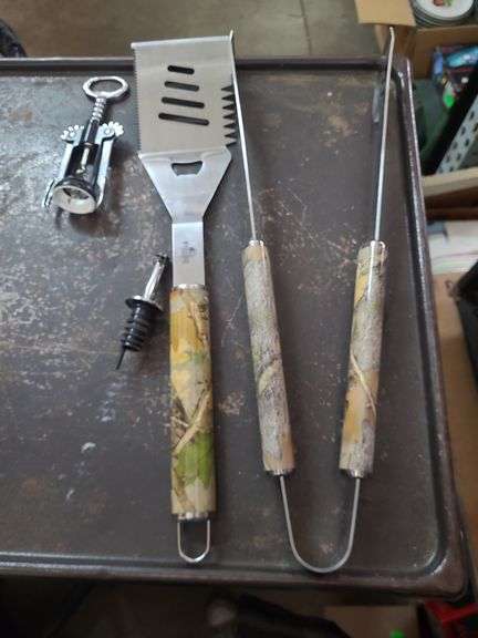 Box Of Cooking Utensils, Bottles, Cups, Ice Trays