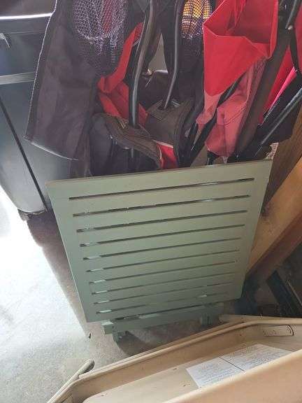 2 Lawn Chairs & 2 Folding Chairs,Patio Side Table