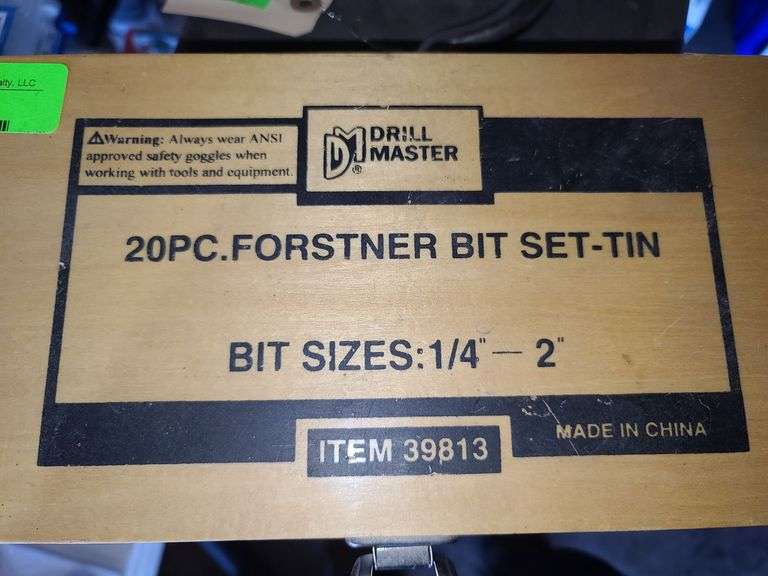 Two Incomplete Sets of Forstner Bits in Wooden Cases