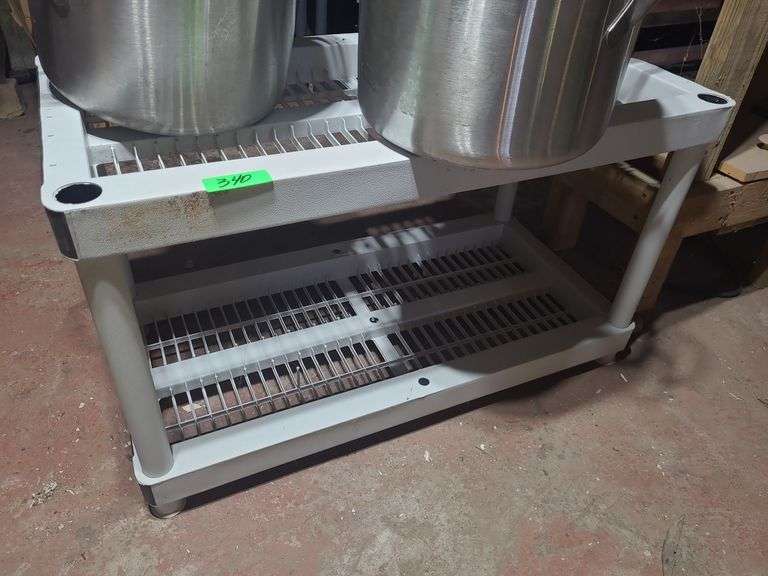 2 Plastic Shelving Units (Contents Not Included)