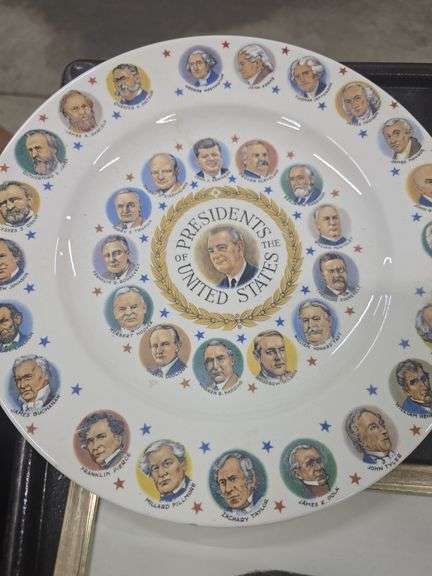 Framed Pictures Of Presidents, Decorative Plates
