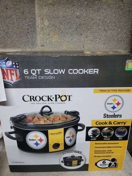 6 Quart Steeler Slow Cooker Crock Pot In Box