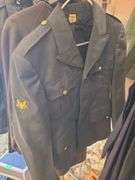 Sizes S, And 36R Army Jackets, Black Jacket, 3 Hats And 2 Pairs Of Pants