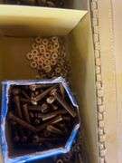 2 Metal Boxes (1 of Brass Bolts, 1 is Empty)