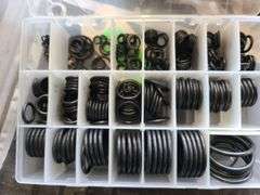Five Containers of Various Size O-Rings