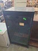 Wooden Cabinet With Glass Doors