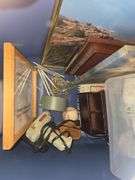 2 Boxes of Hanging Wall Pictures, Decor, Craft Supplies