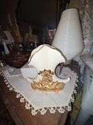 Contents On Top Of Dresser, 4 Lamps, Decorations