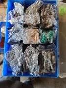 Two-Sided Plastic Case of Assorted Screws and Anchors