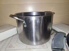 Contents Of 5 Lower Cabinets, Plasticware, Pots, Pans, Bakeware, And Kettle