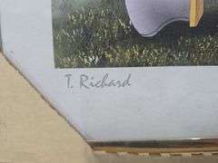 "THE CHALLENGE" by T Richard Nascar Print Dale Earnhardt Terry Labonte Jeff Gordon