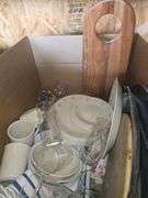 2 Boxes Vintage Mason Jars, Corelle Corning Set, Various Dishes