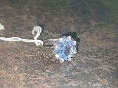 Ring Marked 14K With Large Blue Stone Approx. Size 6