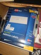 Desk And Contents, Card Stock, Paper, And Lamps (Some Damage)