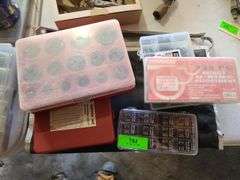 Five Containers of Various Size O-Rings