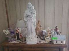 Figurines, Bank, And Decor