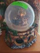 Snow Globe, Crocheted Dolls, Disco Ball, And Decor