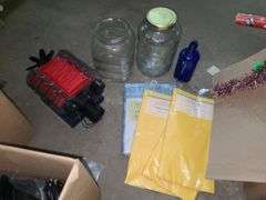 3 Boxes, Picture Frames, Figurines, Table Covers, Cookie Jar, Hot Wheels, Sign,  And Decor