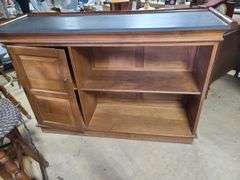 Wood Bar and Four Barstools