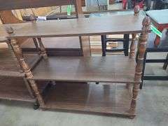 3 Wooden Shelving Units