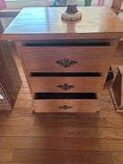 3 Drawer Night Stand And Lamp