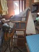 Contents Of Attic, Suitcases, Pictures, Radio, Folding Chairs, Cradle, Vacuum, High Chair, And Rugs