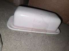 Box Of Cooking Utensils, Bottles, Cups, Ice Trays