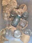 2 Boxes Vintage Mason Jars, Corelle Corning Set, Various Dishes