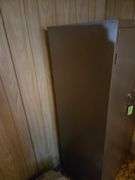 Metal Cabinet Only Contents Excluded  Approx 30" x 2" x 64" Tall Pickup At End Of Auction