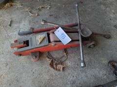 4 way Lug Wrench and 2 ton Hydraulic Trolley Jack