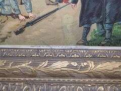 Framed Ersturmung Von Lüttich Picture And  16 Rolls Of Window Cover