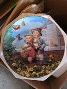 2 Boxes Of Decorative Plates, Glassware