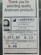 TWO BOXES: NIB Andersen Double Hung Window Approx. 42x63½ and Insect Screen
