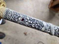 Open-Mouth Dragon Head Pommel Katana