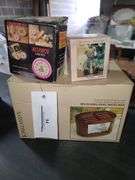 Revolving Oval Photo Box (Missing One Photo Album, Berry Hill Bear and Multi-Purpose Clock Light