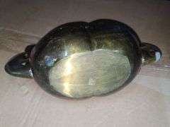 Brass Double Swan Candy Dish