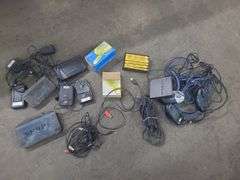 Lumber Crayons, Staples, Dynex Ethernet Switches, Mouse, And Power Cords