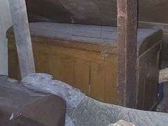 Contents Of Attic, Suitcases, Pictures, Radio, Folding Chairs, Cradle, Vacuum, High Chair, And Rugs