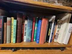 Hand Made Ironing Board & 2 Shelves Of Books