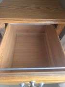 2 Drawer Wooden Filing Cabinet With Locking Drawer (Approx 30½" Tall x 18" Wide x 23" Deep)