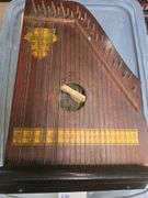 Silvertone Record Player, Vintage Mandolin Harp (Damaged)