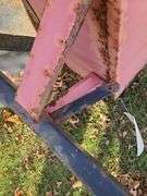 Metal Dumping Lawn Trailer, Needs Tires